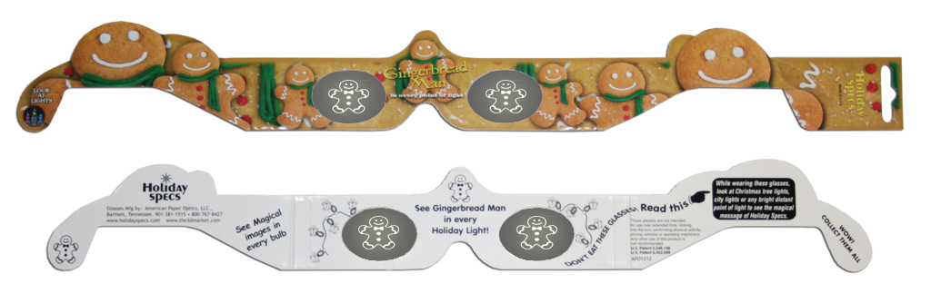 Gingerbread Man Holiday Specs