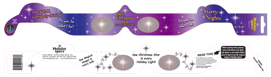 Christmas Star Holiday Specs