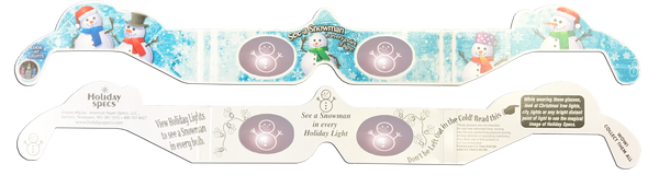 See top snowman glasses