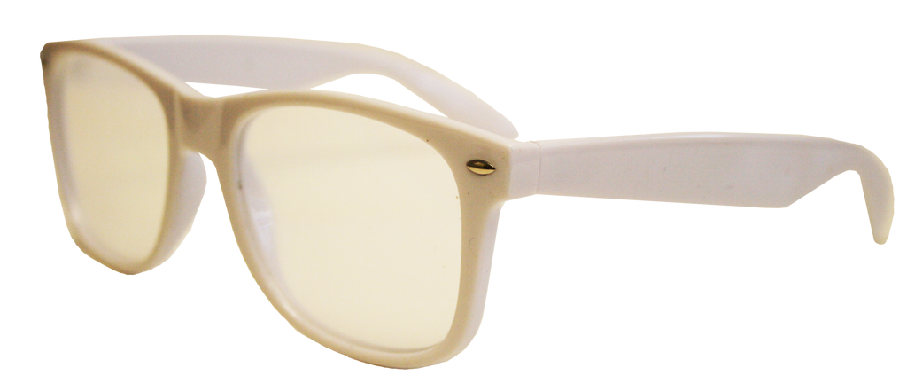 White Plastic Diffraction Glasses