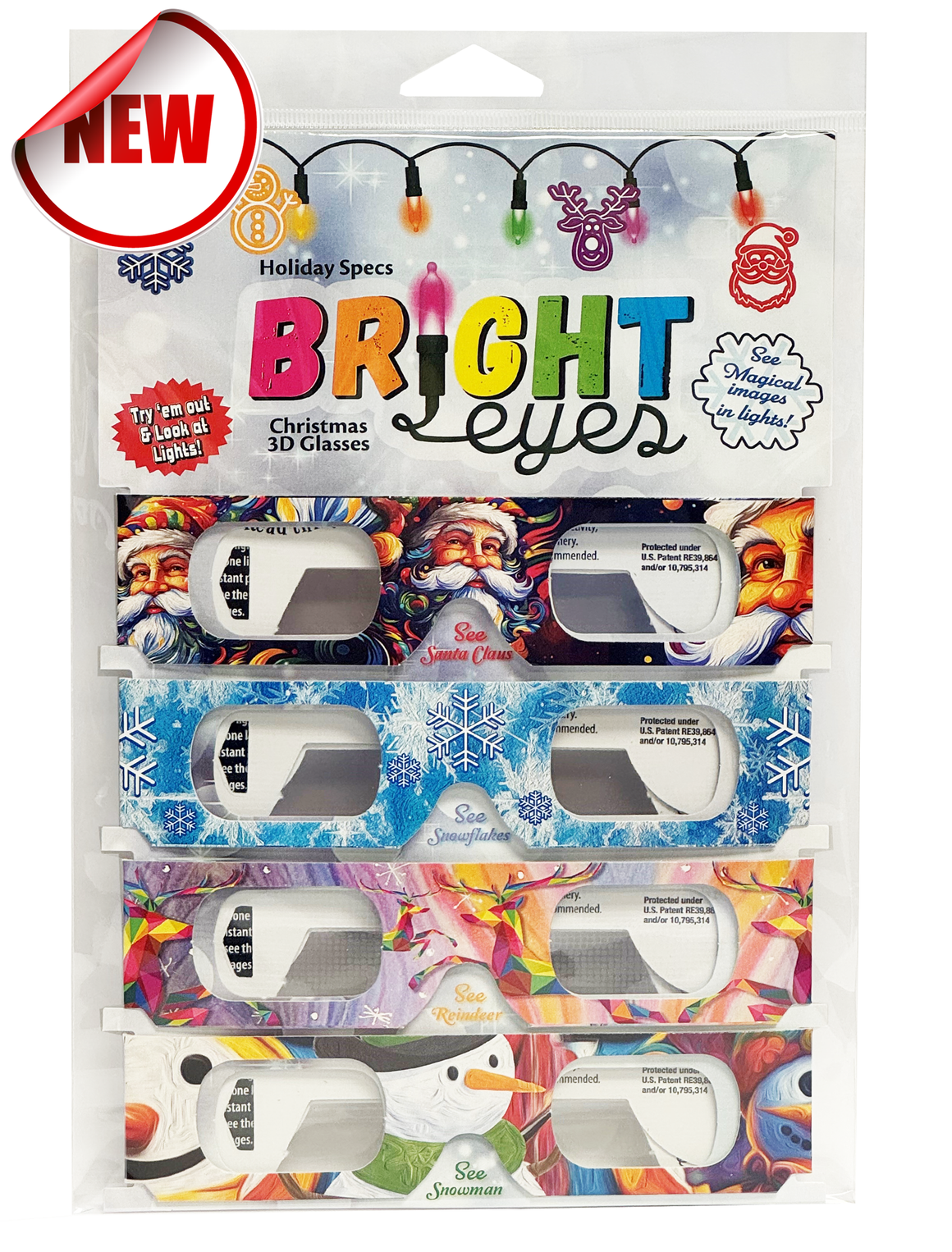 "Bright Eyes"- Holiday 4 Pack