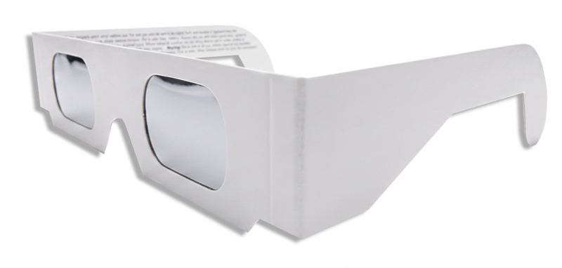 Eclipse Glasses - Plain White (English)