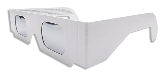 Eclipse Glasses - Plain White (English)