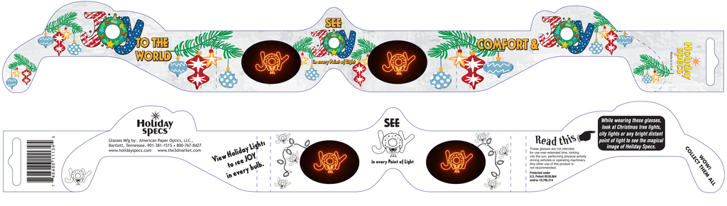 "JOY" Holiday Specs