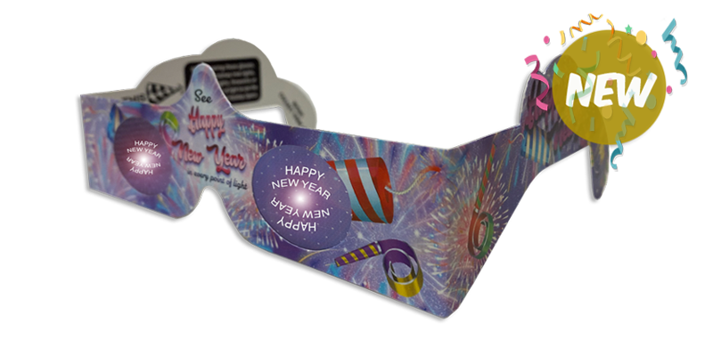 Happy New Year- 3D Glasses