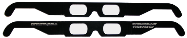 thumbnail image 2 of 3d Viewing Glasses Chromadepth 3D Paper Glasses - Set Of 5 Rainbow Effect Spectacles Movie Glasses 2 of 11