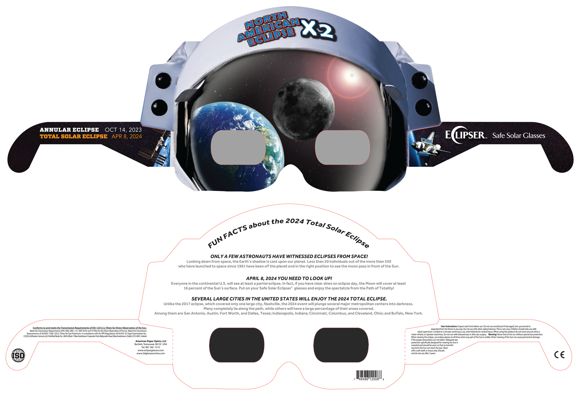 Astro Helmet Eclipse Glasses