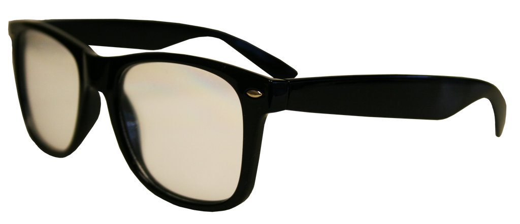 Black Plastic Diffraction Glasses