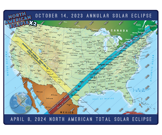 American Eclipse Map (Poster)